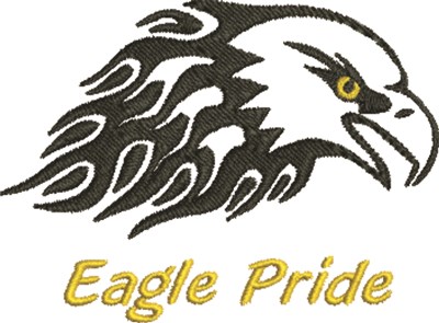 Eagle Pride Machine Embroidery Design