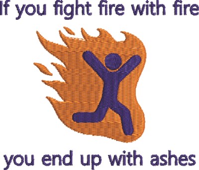 Fight Fire Machine Embroidery Design