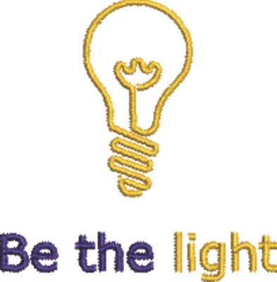 Be The Light Machine Embroidery Design