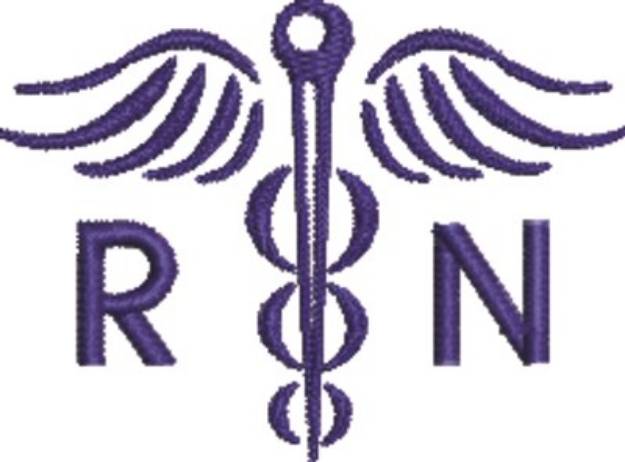 Picture of RN Nurse Machine Embroidery Design