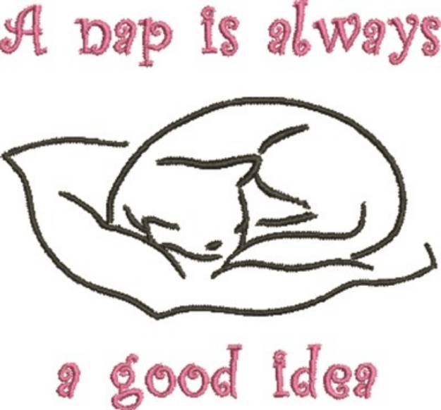 Picture of A Nap Machine Embroidery Design