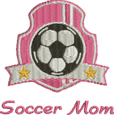 Soccer Mom Insignia Machine Embroidery Design