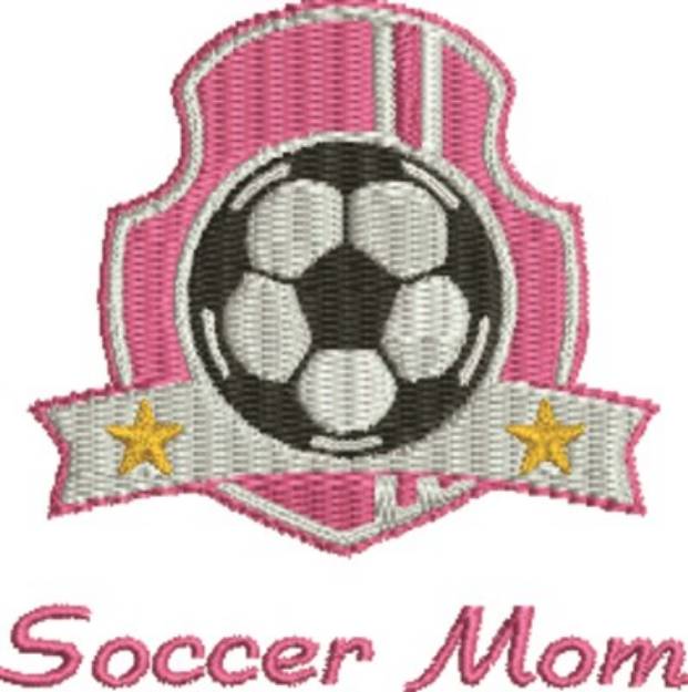 Picture of Soccer Mom Insignia Machine Embroidery Design