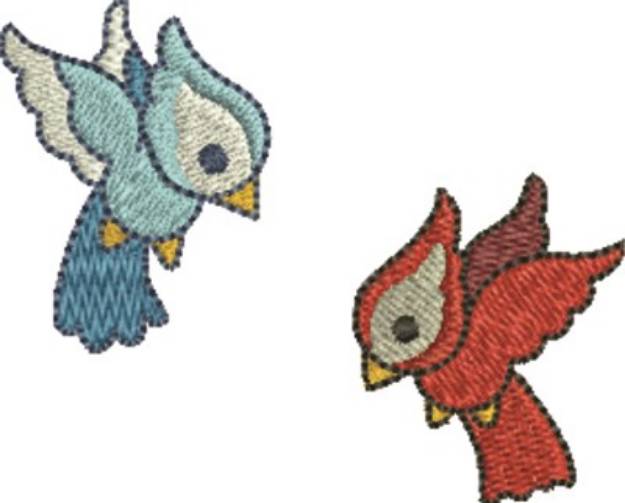 Picture of Spring Birds Machine Embroidery Design