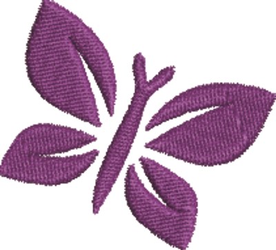Purple Butterfly Machine Embroidery Design