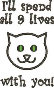 Picture of All 9 Lives Machine Embroidery Design