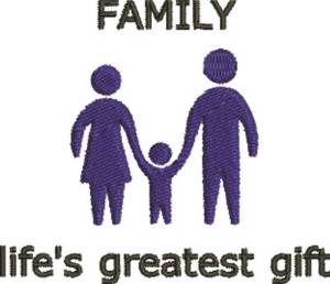 Picture of Family Gift Machine Embroidery Design