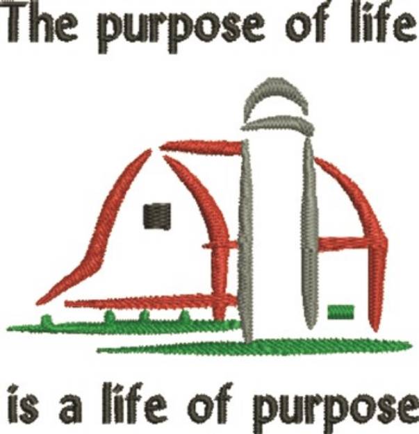 Picture of Purpose Of Life Machine Embroidery Design
