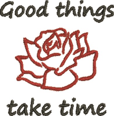 Good Things Rose Machine Embroidery Design