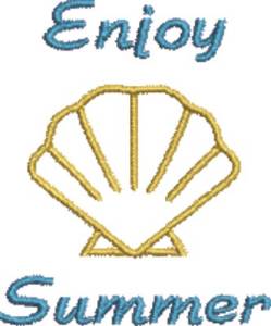 Picture of Enjoy Summer Machine Embroidery Design