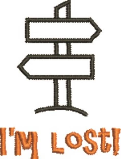 Picture of Im Lost Machine Embroidery Design