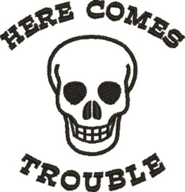 Picture of Here Comes Trouble Machine Embroidery Design