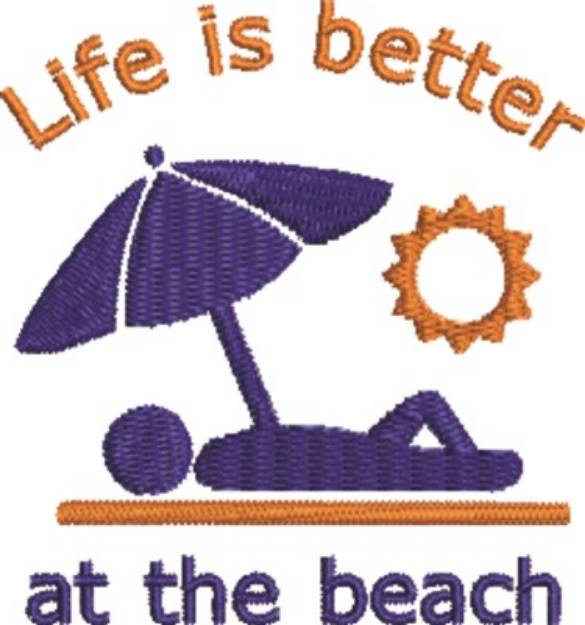 Picture of At The Beach Machine Embroidery Design