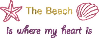 The Beach Machine Embroidery Design