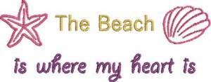 Picture of The Beach Machine Embroidery Design