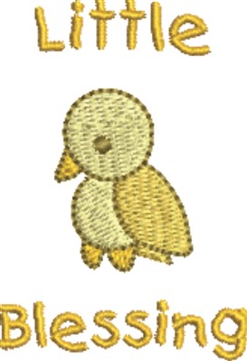 Little Blessing Bird Machine Embroidery Design