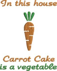Picture of Carrot Cake Vegetables Machine Embroidery Design