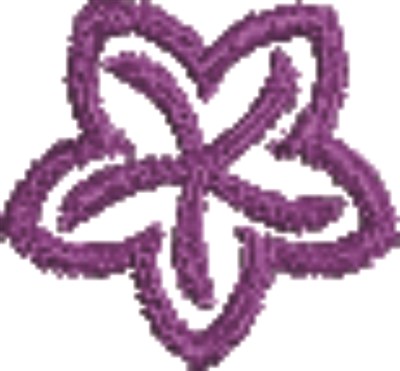 Flower Outline Machine Embroidery Design