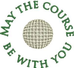 Picture of Golf Ball Course Machine Embroidery Design