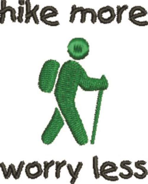 Picture of Hike More! Machine Embroidery Design