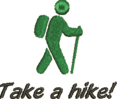 Take A Hike! Machine Embroidery Design