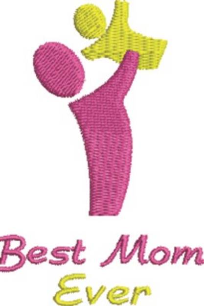 Picture of Mother & Child Silhouette Machine Embroidery Design