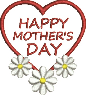 Mother's Day Flowers Machine Embroidery Design