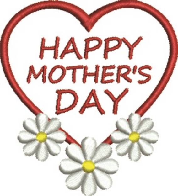 Picture of Mother's Day Flowers Machine Embroidery Design