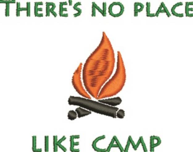 Picture of No Place Like Camp Machine Embroidery Design