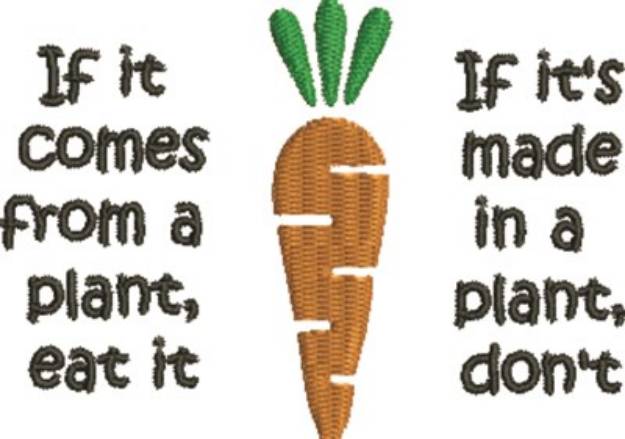 Picture of Organic Carrots Machine Embroidery Design