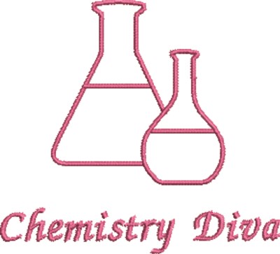 Chemistry Diva Machine Embroidery Design
