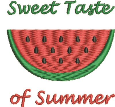 Taste Of Summer Machine Embroidery Design