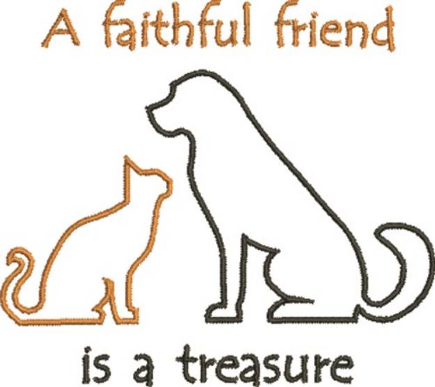 Picture of Faithful Friend Machine Embroidery Design