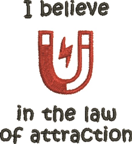 Law Of Attraction Machine Embroidery Design