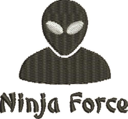 Ninja Force Machine Embroidery Design
