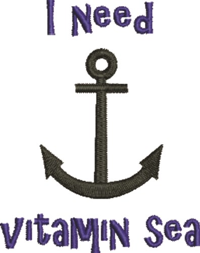 Vitaman Sea Machine Embroidery Design
