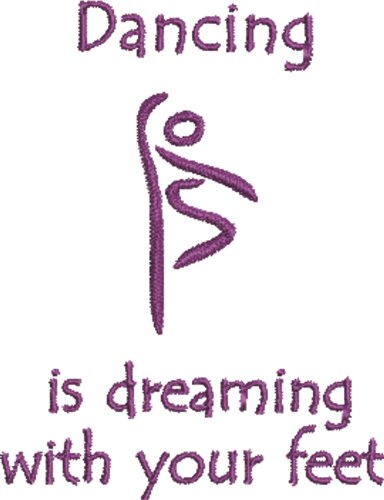 Dreaming With Feet Machine Embroidery Design