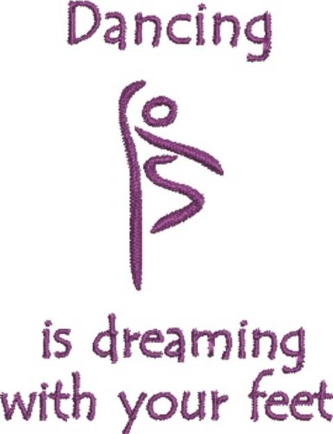 Picture of Dreaming With Feet Machine Embroidery Design