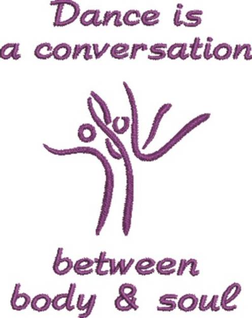 Picture of Dance Is Conversation Machine Embroidery Design
