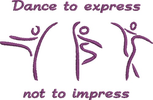 Dance To Express Machine Embroidery Design