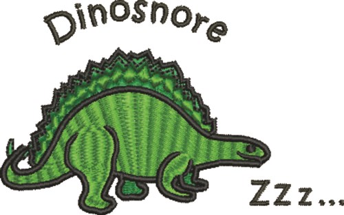 Dinosnore Machine Embroidery Design