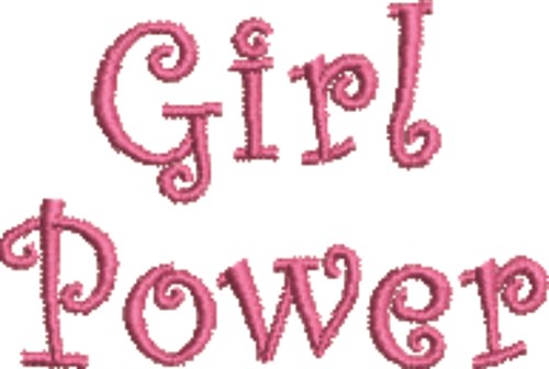 Girl Power Machine Embroidery Design