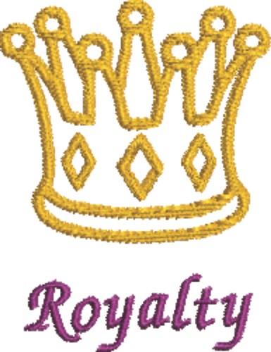 Royalty Machine Embroidery Design