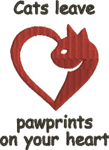 Pawprints Machine Embroidery Design