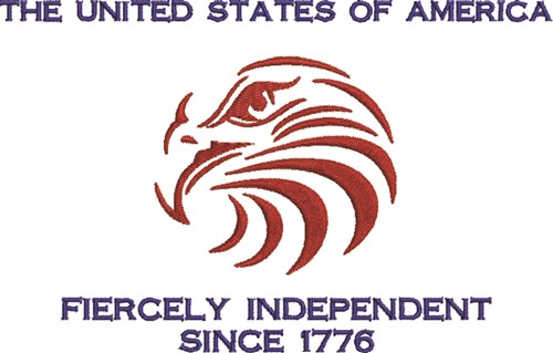 USA Eagle Machine Embroidery Design