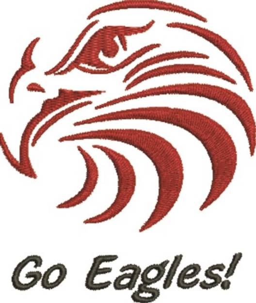 Picture of Go Eagles Machine Embroidery Design