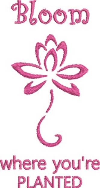 Picture of Planted Bloom Machine Embroidery Design