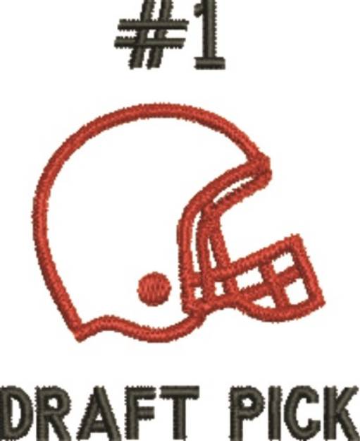 Picture of #1 Draft Pick Machine Embroidery Design