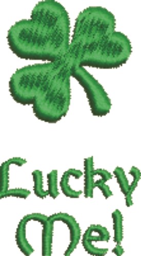 Lucky Me Shamrock Machine Embroidery Design