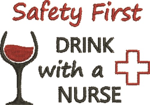 Safety Nurse Machine Embroidery Design